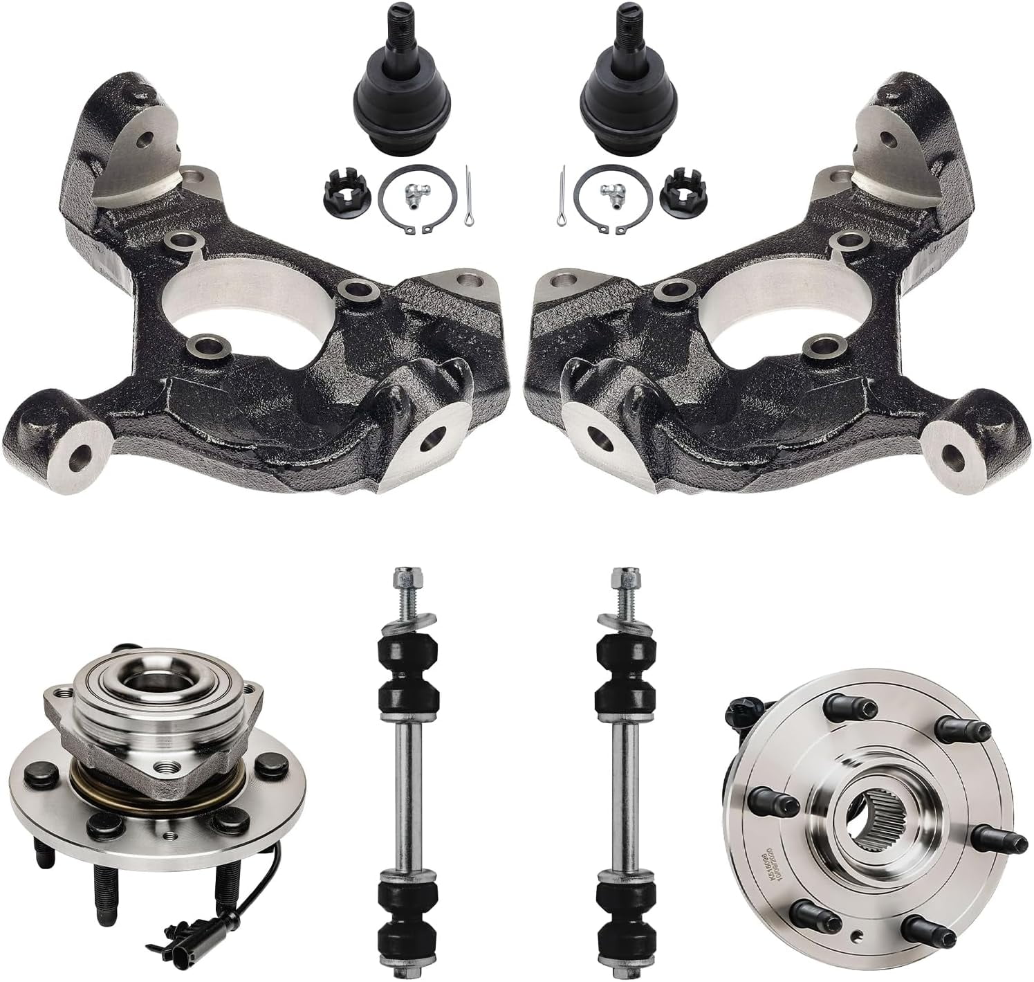 Detroit Axle - 4WD Front Knuckles Kit for Chevy Silverado Suburban GMC ...
