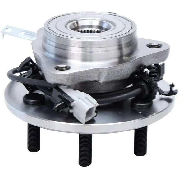 Detroit Axle - 4WD Front Left Wheel Hub Bearing Assembly Replacement for Dodge Dakota Durango Fits select: 2002 DODGE DAKOTA QUAD SLT, 2001 DODGE DAKOTA QUAD