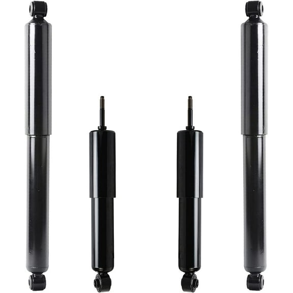 Detroit Axle - 4WD Front & Rear Shock Absorbers Replacement for 2000-2001 Nissan Frontier, 2000-2004 Xterra - 4pc Set