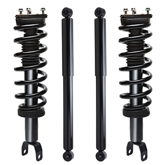 Detroit Axle - 4WD Front Struts & Coil Spring + Rear Shock Absorbers Replacement for 2009 2010 2011-2018 Dodge Ram 1500