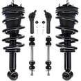 thumbnail image 1 of Detroit Axle - 4WD Front Struts & Coil Spring + Sway Bars + Outer Tie Rods Replacement for 2014-2018 Chevy GMC Silverado Sierra 1500, 1 of 6