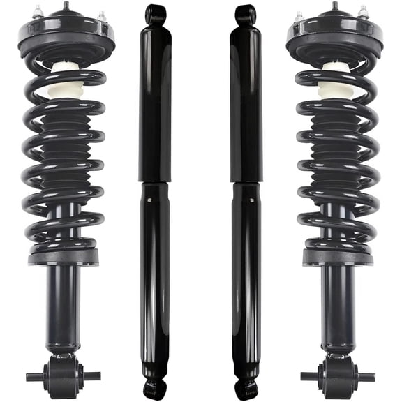Detroit Axle - 4WD Struts Shock Absorbers for 2015-2020 Ford F-150, 2 Complete Front Struts w/Coil Spring, 2 Rear Shock Absorbers Assembly 2016 2017 2018 2019