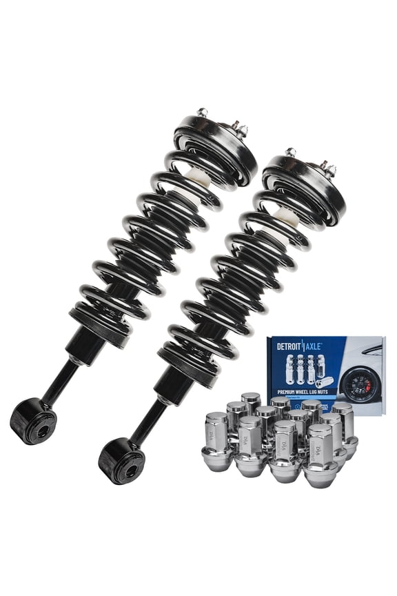 - 4WD Front Struts Kit for 04-08 Ford F-150, 06-08 Lincoln Mark LT, Struts & Coil Spring Wheel Lug Nuts 2004 2005 2006 2007 2008 Replacement Suspension