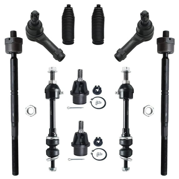 Detroit Axle - 4WD Front Suspension Kit for 2005-2008 Ford F-150 Lincoln Mark LT 2 Sway Bar Links 4 Tie Rod Ends 2 Lower Ball Joints 2 Boots 2006 2007 Replacement