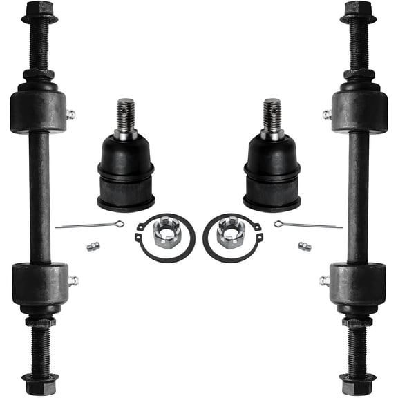 Detroit Axle - 4WD Front Sway Bar Links Track Ball Joints Replacement for 2010-2016 Ford F-250 F-350 F-450 F-550 Super Duty - 4pc Set