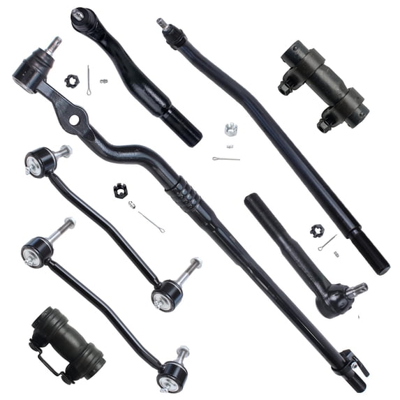Detroit Axle - 4WD Front Sway Bars Tie Rods Adjustment Sleeves Replacement for Ford Excursion Ford F-250 F-350 Super Duty - 8pc Set