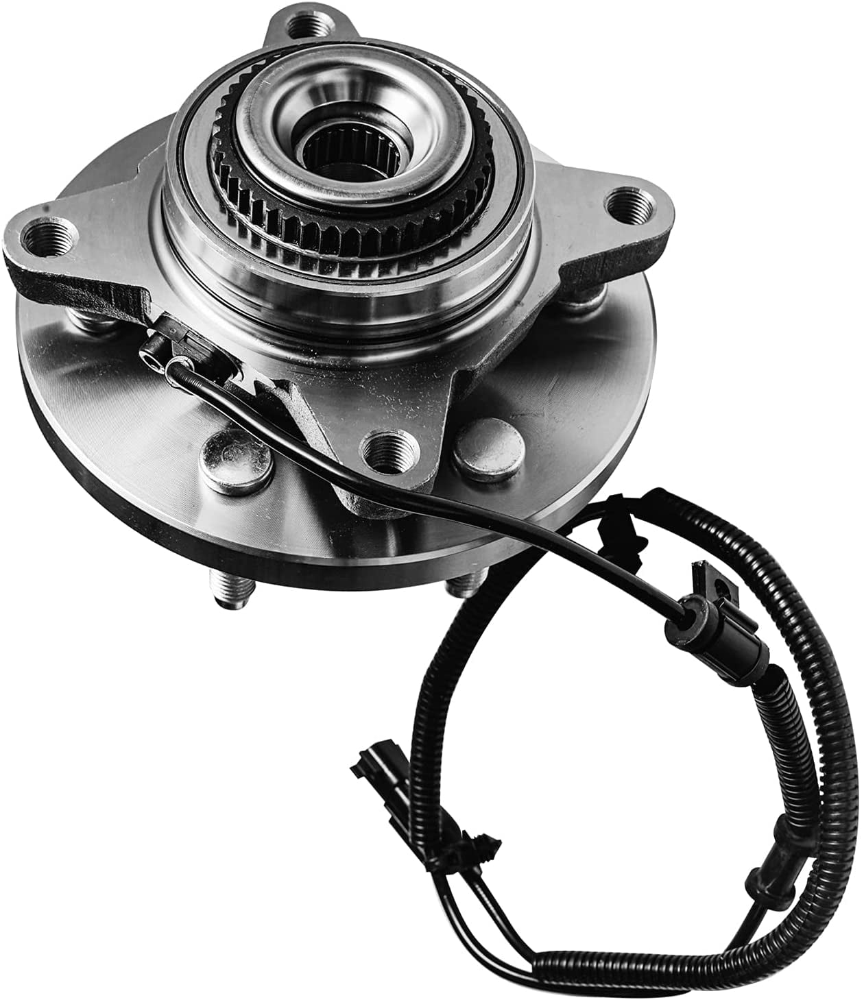 Detroit Axle - 4WD Front Wheel Bearing Hub for 2011-2014 Ford F-150 Expedition Lincoln Navigator, Replacement 2011 2012 2013 2014 F-150 Expedition Navigator Wheel Bearing and Hub Assembly