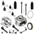 thumbnail image 1 of Detroit Axle - 4WD Front Wheel Bearing Hub Assembly + Inner & Outer Tie Rod End + Sway Bar Link + Upper & Lower Ball Joint Replacement for Toyota 4Runner FJ Cruiser Lexus GX470 - 14pc Set, 1 of 9