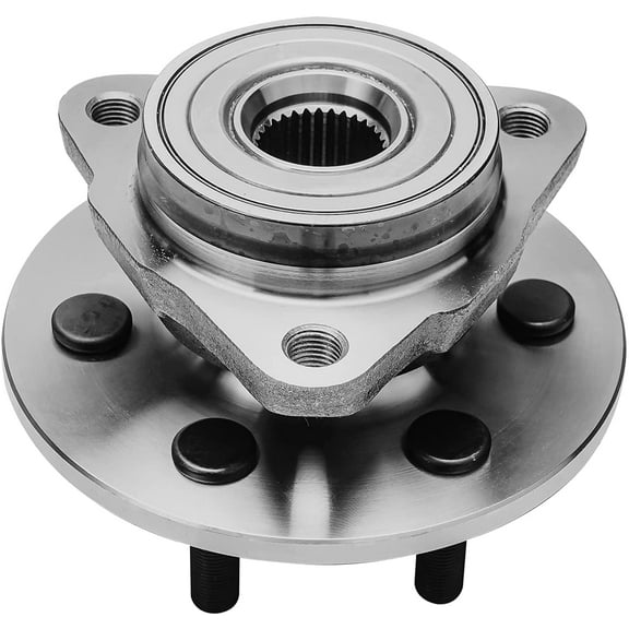 Detroit Axle - 4WD Front Wheel Bearing Hub for 1997-2004 Dodge Dakota, 1998-2003 Durango, Wheel Hub Bearing Assembly 1999 2000 2001 2002 Replacement