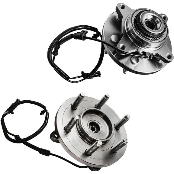 Detroit Axle - 4WD Front Wheel Bearing Hubs for 11-14 Ford F-150 Expedition Lincoln Navigator, Replacement 2012 2013 F-150 Expedition Navigator Wheel Bearing and Hubs Assembly Set