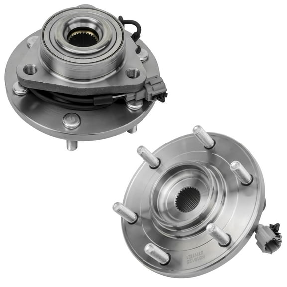 Detroit Axle - 4WD Front Wheel Bearing Hubs for 2008-2011 Nissan Titan Armada 08-10 Infiniti QX56, 2008 2009 2010 Replacement Wheel Bearing and Hubs Assembly Set, Pair Hubs