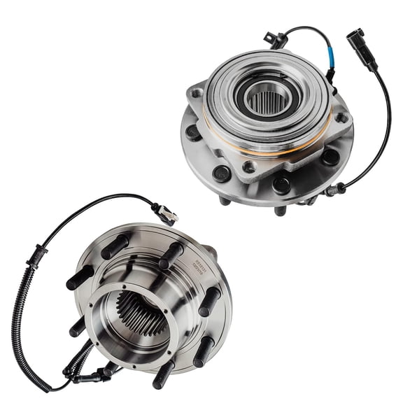 Detroit Axle - 4WD Front Wheel Bearing Hubs for 2011-2016 Ford F-250 F-350 Super Duty Bearing Hubs DRW Wheel Bearing Hubs Assembly Set 2011 2012 2013 2014 2015 2016 Replacement