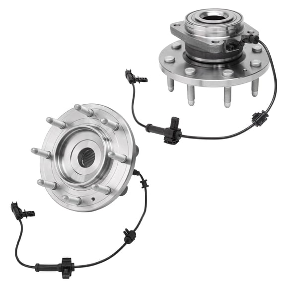 Detroit Axle - 4WD Front Wheel Bearing Hubs for 2011-2019 Chevrolet Silverado 2500 HD Silverado 3500 HD GMC Sierra 2500 HD Sierra 3500 HD Wheel Bearing and Hubs Assembly Replacement