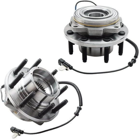 Detroit Axle - 4WD Front Wheel Bearing Hubs for Ford F-250 F-350 Super Duty 2011-2016, Replacement 2012 2013 2014 2015 F-250 F-350 Super Duty (SRW) Wheel Bearing Hubs Assembly Set