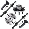 thumbnail image 1 of Detroit Axle - 4WD Front Wheel Bearing Hubs Kit for 2015 2016 2017 Ford F-150 [Not for Raptor Models] 2 Wheel Bearing Hubs Assembly 2 Outer Tie Rod Ends 2 Sway Bar End Links Replacement, 1 of 7