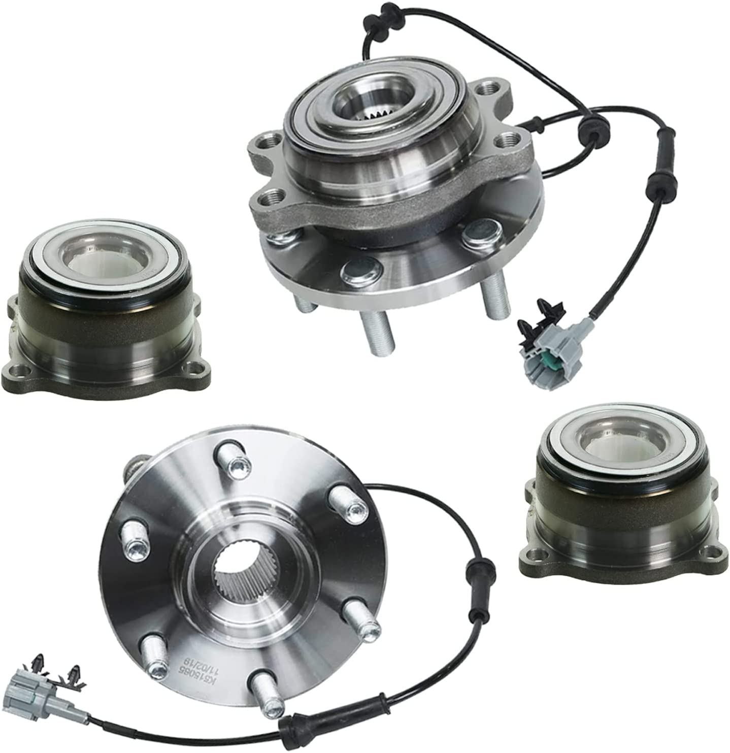 Detroit Axle 4WD Front Wheel Hub & Bearing Rear Bearing Module