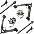 thumbnail image 1 of Detroit Axle - 4WD Front Wheel Hub Bearings Lower Control Arms w/Ball Joints Tie Rod Ends Replacement for Chevrolet Silverado 1500 Tahoe, 1 of 5