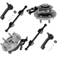 thumbnail image 1 of Detroit Axle - 4WD Front Wheel Hub Bearings + Outer Tie Rods Sway Bars Suspension Kit Replacement for 2017-2018 Ford F-150 - 6pc Set, 1 of 5