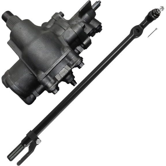 Detroit Axle - 4WD Gear Box Kit for 2011-2016 Ford F-250 F-350 Super Duty [6.2L], Power Steering Gear Box Assembly, Front Inner Tie Rod End Steering Drag Link 2012 2013 2014 2015 Replacement