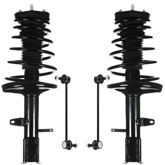 Detroit Axle - 4WD Rear 4pc Struts Sway Bars for 2009-2012 Toyota Venza, 2 Struts 2 Sway Bars 2009 2010 2011 2012 Replacement Suspension Kit Struts Shocks