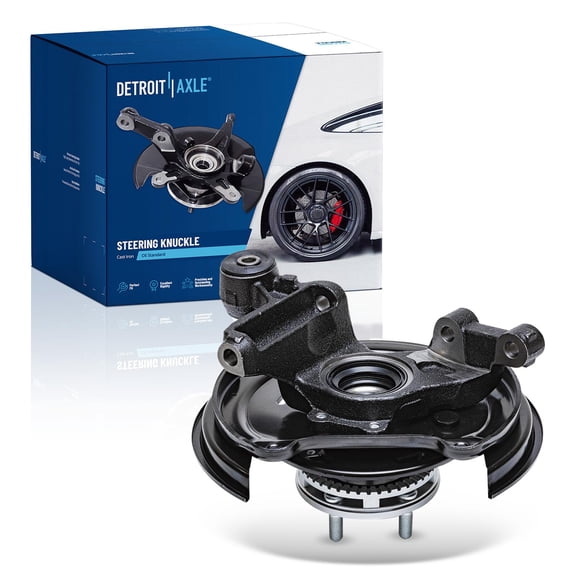 Detroit Axle - 4WD Rear Right Steering Knuckle for 2001-2008 Subaru Forester, Passenger Side Steering Knuckle & Wheel Bearing Hub Assembly 2002 2003 2004 2005 2006 2007 Replacement