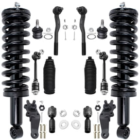Detroit Axle - 4WD V6 Front Suspension Kit for 1996-2002 Toyota 4Runner 2 Struts w/Coil Spring 4 Upper Lower Ball Joints 2 Sway Bars 4 Inner Outer Tie Rods 2 Boots Replacement Suspension - 14pc