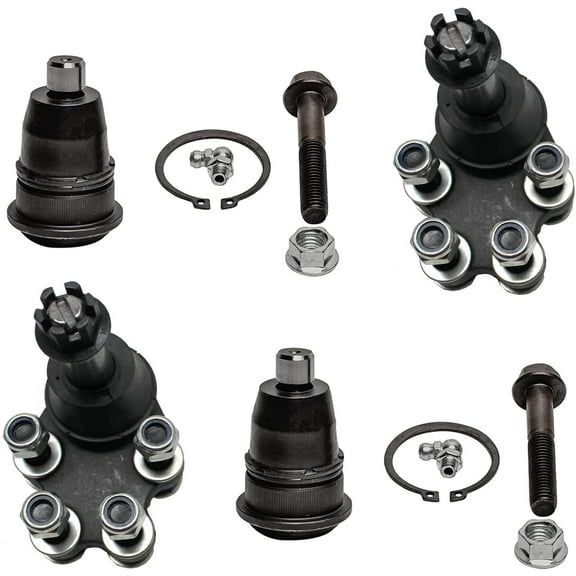 Detroit Axle - 4pc 2WD Front Upper & Lower Ball Joints Replacement for Chevy Silverado GMC Sierra 2500 Fits select: 1999-2000 CHEVROLET SILVERADO C2500, 2000 GMC NEW SIERRA C2500