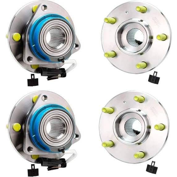 Detroit Axle - 4pc AWD Front & Rear Wheel Hub Bearings Replacement for Buick Rendezvous Pontiac Aztek