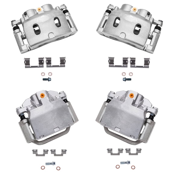 Detroit Axle - 4pc Brake Calipers for Cadillac Escalade ESV EXT Chevy Tahoe Avalanche Silverado Suburban GMC Sierra Yukon XL 1500, 4 Front and Rear Brake Calipers Replacement