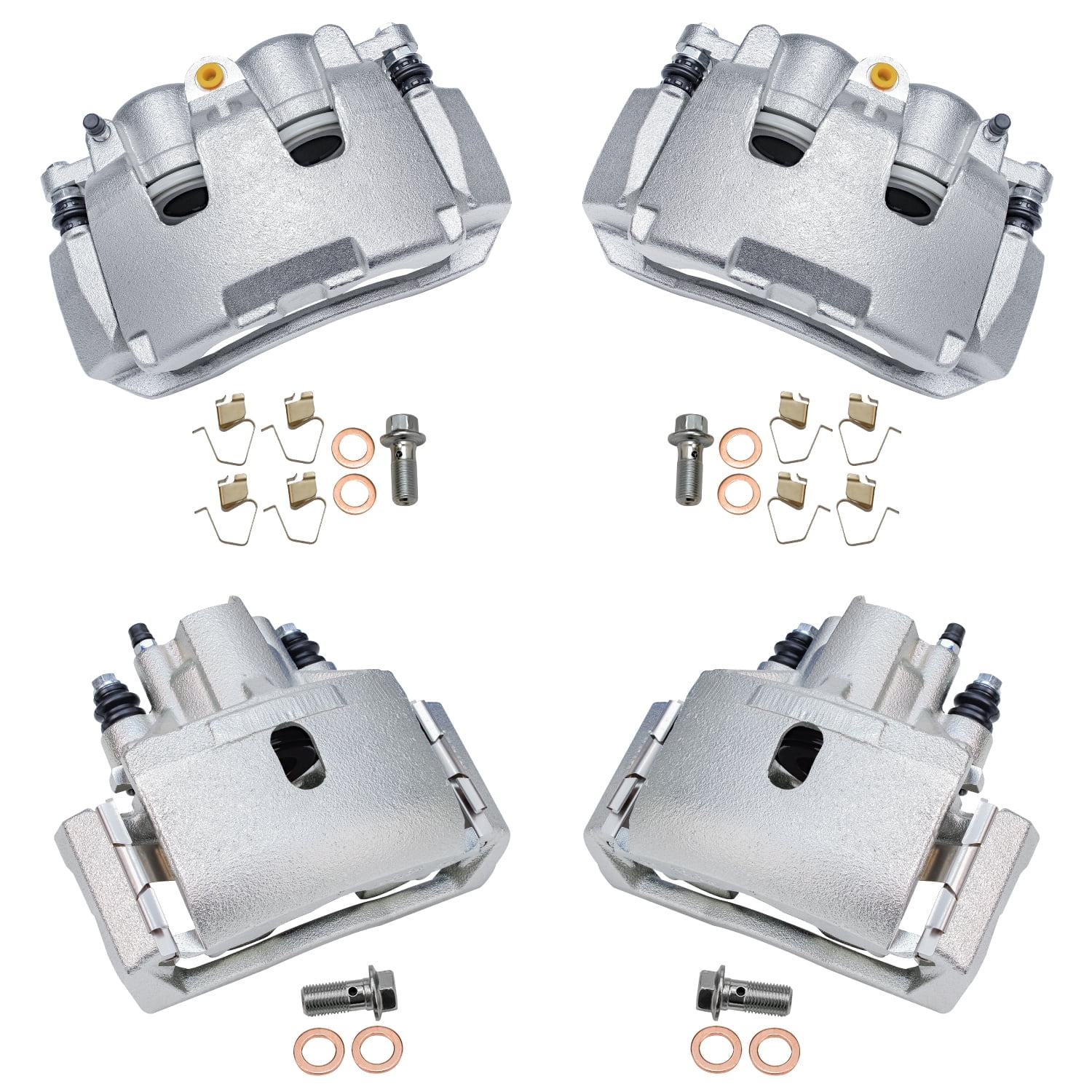 Detroit Axle - 4pc Brake Calipers for 2011-2018 Ram 1500, 2009-2010 Dodge Ram 1500, 4 Front & Rear Disc Brake Calipers Replacement