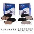 thumbnail image 1 of Detroit Axle - Brake Pads for 2002 2003 2004 2005 2006 Toyota Camry, Front and Rear Ceramic Brake Pads w/Hardware Replacement, 1 of 7