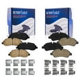 thumbnail image 1 of Detroit Axle - 4pc Brake Pads for Ford Transit-150 250 350 HD, 4 Front & Rear Ceramic Brake Pads w/Hardware Replacement, 1 of 7