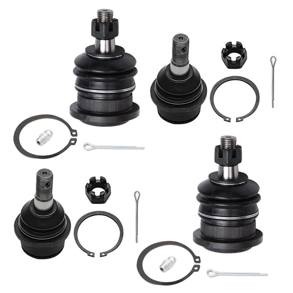 Detroit Axle - 4pc Front Ball Joints for 08-22 Toyota Sequoia, 07-21 Tundra, 4 Lower Upper Ball Joints 2007 2008 2009 2010 2011 2012 2013 2014 2015 2016 2017 2018 2019 2020 2021 2022 Replacement