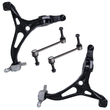 Detroit Axle - 4pc Front Control Arms Sway Bars for Mercedes-Benz GL320 GL350 GL450 GL550 ML320 ML350 ML450 ML500 ML550, Lower Control Arms Stabilizer Sway Bar End Links Replacement