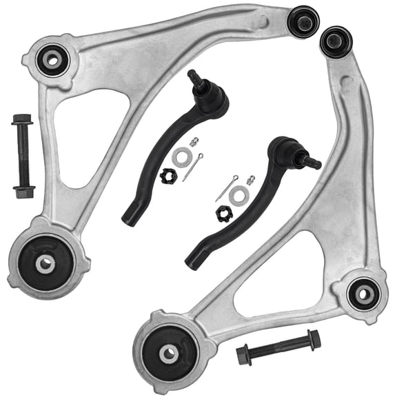 Detroit Axle - 4pc Front End Control Arms Kit for 2015-2018 Nissan Altima, 2016-2023 Nissan Maxima, 2 Lower Control Arms w/Ball Joints 2 Outer Tie Rod Ends Replacement