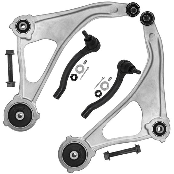 Detroit Axle - 4pc Front End Control Arms Kit for 15-18 Nissan Altima, 16-22 Maxima, Lower Control Arms w/Ball Joint Outer Tie Rod Ends 2015 2016 2017 2018 2019 2020 2021 2022 Replacement
