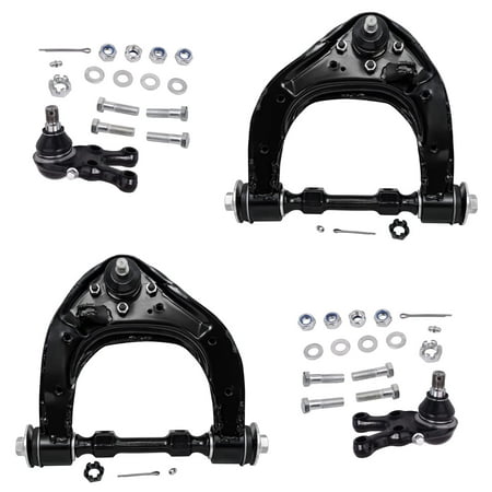 Detroit Axle - 4pc Front End Control Arms Kit for 1994-2000 Mitsubishi Montero, 1997-2004 Mitsubishi Montero Sport, 2 Upper Control Arms & Ball Joints 2 Lower Ball Joints 1998 1999 Replacement
