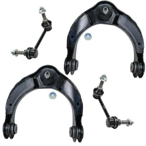 Detroit Axle - 4pc Front End Control Arms Kit for 2011-2015 Jeep Grand Cherokee Dodge Durango Upper Control Arms w/Ball Joints Sway Bar Links Replacement
