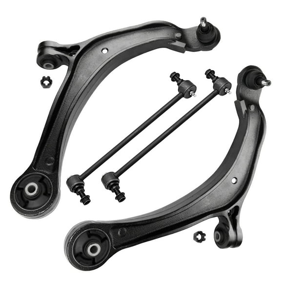 Detroit Axle - 4pc Front End Control Arms Kit for 2011-2017 Honda Odyssey Lower Control Arms wBall Joint Assembly Sway Bar End Links 2012 2013 2014 2015 2016 Replacement