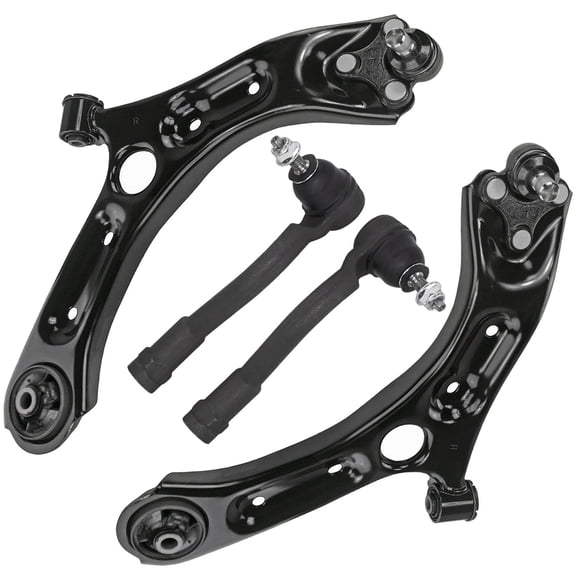 Detroit Axle - 4pc Front End Control Arms Kit for 2016-2021 Hyundai Tucson, 2015 Sonata, 2016-2020 Kia Optima, 2017-2022 Sportage, 2 Lower Control Arms w/Ball Joint 2 Outer Tie Rods