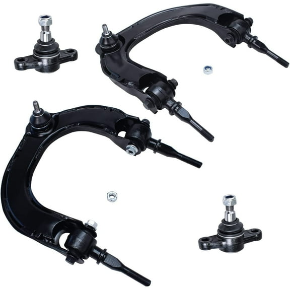 Detroit Axle - 4pc Front End Control Arms Kit for Hyundai Sonata XG350 XG300 Kia Optima Magentis Amanti Upper Control Arms w/Ball Joints Lower Ball Joints Replacement