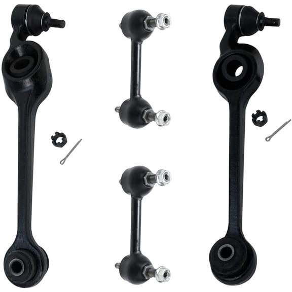 Detroit Axle - 4pc Front End Control Arms Kit for Saturn SC SC1 SC2 SL SL1 SL2 SW1 SW2 Lower Control Arms w/Ball Joints Rear Sway Bar Links Replacement