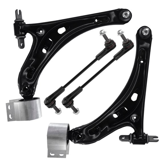 Detroit Axle - 4pc Front End Control Arms Sway Bars for 2018-2022 Chevrolet Traverse Buick Enclave, 2 Lower Control Arms with Ball Joints 2 Sway Bar Links 2019 2020 2021 Replacement
