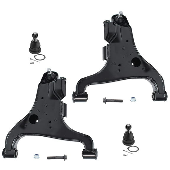 Detroit Axle - 4pc Front End Kit for 2004-2015 Nissan Titan Armada, 2004-2010 Infiniti QX56, Lower Control Arms Upper Ball Joints 2005 2006 2007 2008 2009 2011 2012 2013 2014 Replacement