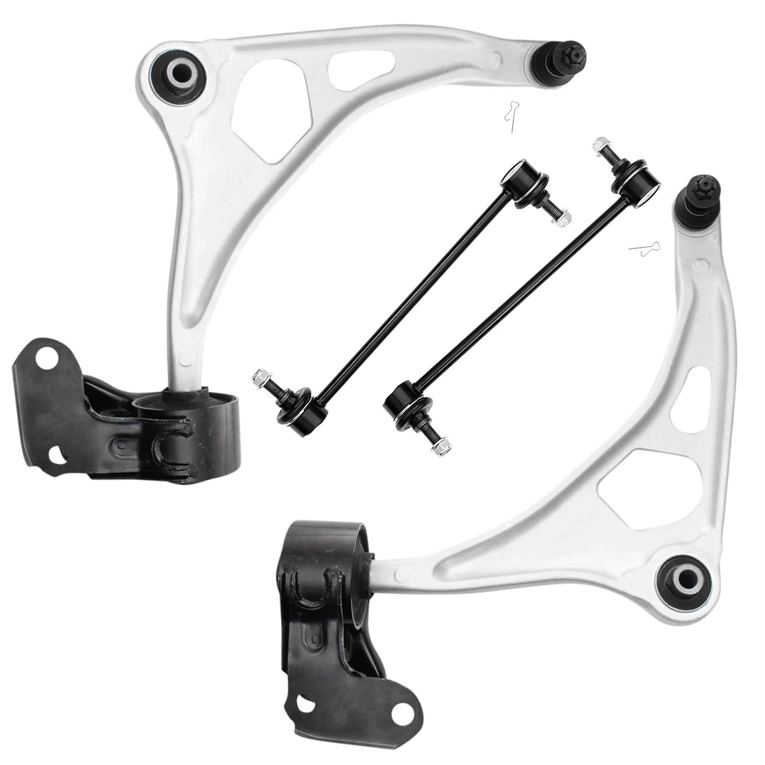 Detroit Axle - 4pc Front End Kit for 2018 2019 2020 2021 2022 2023 2024 Honda Odyssey, 2 Lower Control Arms w/Ball Joint 2 Stabilizer Sway Bar End Links Replacement