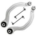 thumbnail image 1 of Detroit Axle - 4pc Front End Suspension Kit for 2017-2023 Tesla 3, 2020-2023 Y, 2 Lower Rearward Control Arms with Ball Joints Assembly 2 Sway Bar End Links 2021 2022 Replacement, 1 of 7