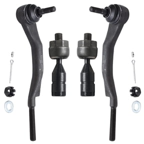 Detroit Axle - AWD 4pc Front Tie Rods for 08-14 Cadillac CTS, 4 Inner & Outer Tie Rod Ends 2008 2009 2010 2011 2012 2013 2014 Replacement