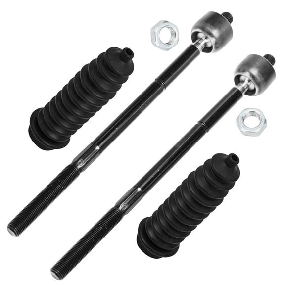 Detroit Axle - 4pc Front Inner Tie Rods & Boots Replacement for Chrysler Voyager Dodge Caravan Fits select: 2005-2004 DODGE GRAND CARAVAN SXT CHRYSLER TOWN & COUNTRY TOURING