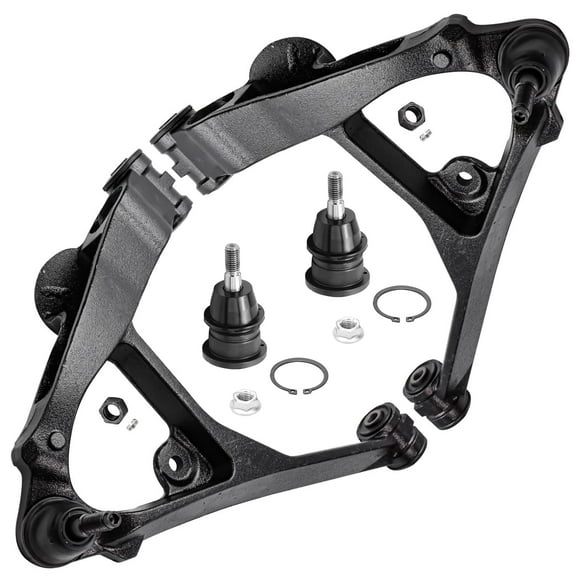 Detroit Axle - 4pc Front Lower Control Arms Upper Ball Joints Replacement for Chevy Silverado 1500 Fits select: 2000 CHEVROLET SILVERADO C1500, 2003-2006 CHEVROLET SILVERADO K1500