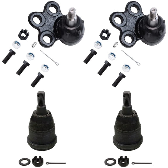 Detroit Axle - 4pc Ball Joints for Buick Rendezvous Terraza Chevy Uplander Pontiac Aztek Montana Saturn Relay Olds Silhouette, 4 Front and Rear Lower Ball Joints Replacement